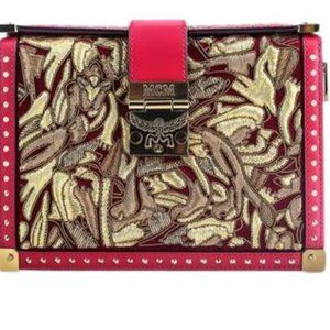 MCM Mitte Brocade Cross Body Bag
